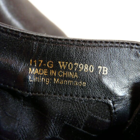 Cole Haan Grand OS Black Leather Ankle Zip Boots Women's 7 B Criss Cross Buckle - Picture 9 of 13